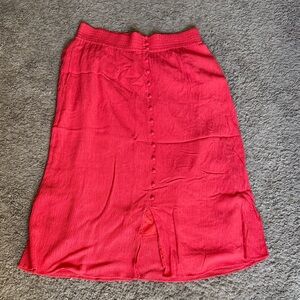 Madewell Vibrant Red Midi Skirt